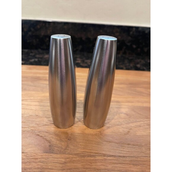 Dansk Stainless Steel Salt and Pepper Shakers - Picture 2 of 10